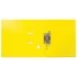 Папка-регистратор BRAUBERG "EXTRA", 75 мм, желтая, двустороннее покрытие пластик, металлический угол