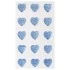 Стразы самоклеящиеся "Сердце", голубые, 16 мм, 15 шт., на подложке, ОСТРОВ СОКРОВИЩ